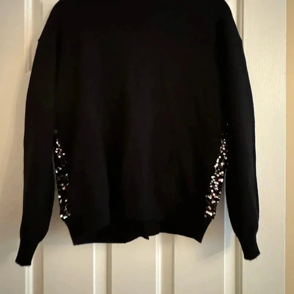 Anthropologie Sequin Button Pocket Cardigan - Picture 3 of 6